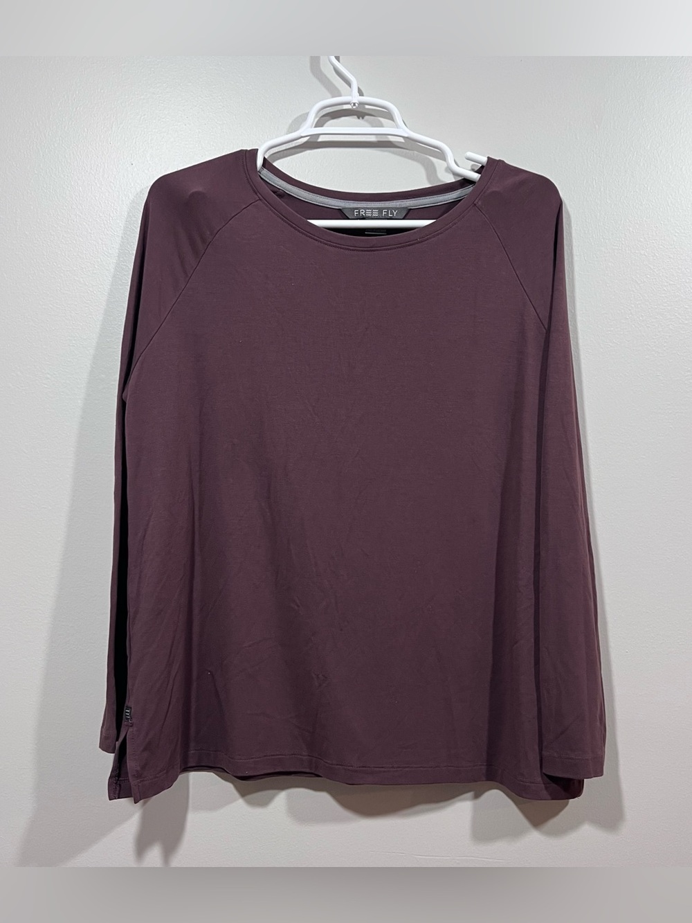 Free Fly Apparel Women's Long Sleeve Tee - Plum Size Small